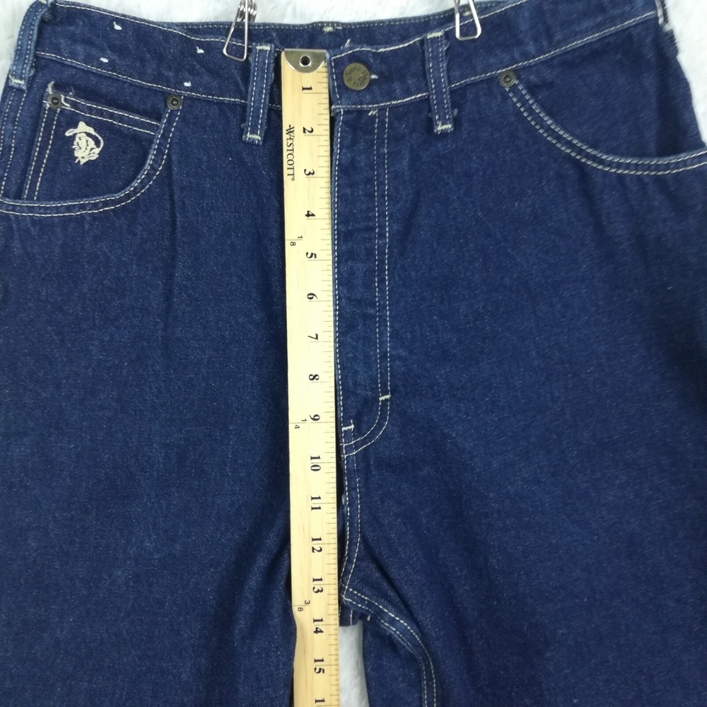 Vtg Kenny Roger's‎ Karmen Girls Jeans Western Straight Leg Blue Denim Indigo 18 - Picture 4 of 11